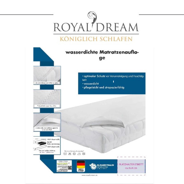 Royal Dream wasserdichte Molton Matratzenauflage